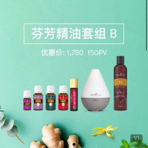 芬芳精油套組 B + 產品簡介 + 簡易DIY配方 (中文版本)